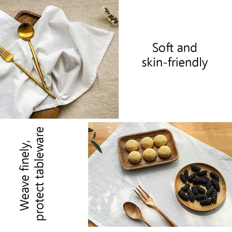 50PCS Cotton Cloth Napkins,40x40cm Durable Square Table Napkin, for Wedding Kitchen Party lDining Room Decoration