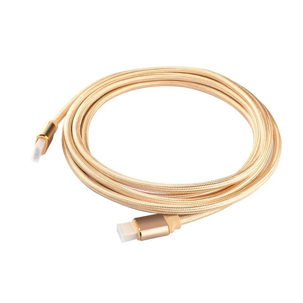 

Premium Braided Full Metal Hook High Definition Multimedia Interface Cable V2.0 Full HD Male To Male 4K*2K HDMI Cable