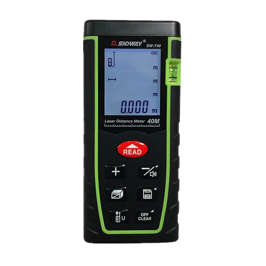 SNDWAY Digital Laser Distance Meter 40m Laser Rangefinder SW-T40 Measure tool with factory box