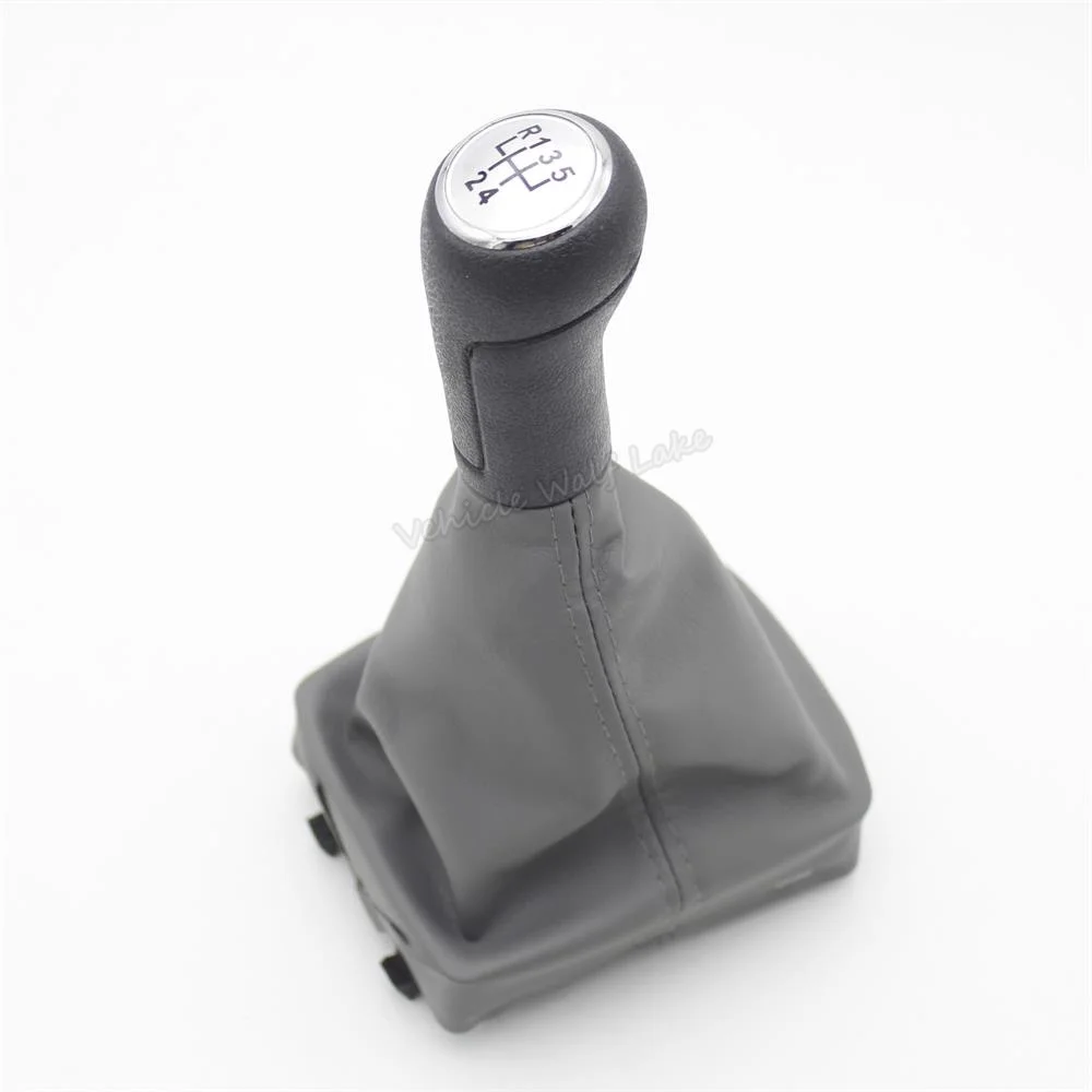 Для VW Polo 9N 9N2 GTI 2002 2003 2004 2005 2006 2007 2008 2009 2010 авто-Стайлинг 5 Скорость Шестерни рукоятка рычага переключения передач Gaitor кожаный