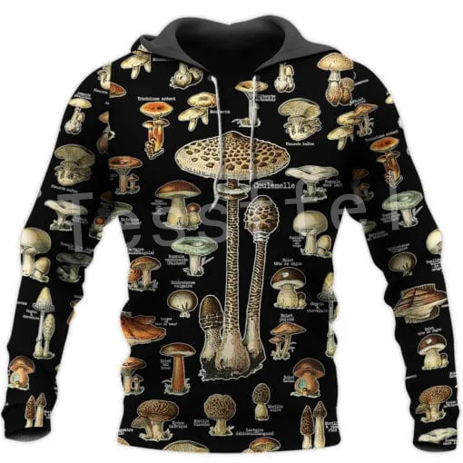 

Tessffel Plants Mushroom Fungus Camo Pullover Crewneck Streetwear Harajuku Funny Casual Tracksuit Hoodies 3DPrint Men/Women A-2