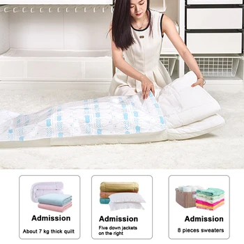 

11 Pcs/set Large Dustproof Reusable Save Space Home With Pump Foldable Travel Practical Organizer Storage Bag Vacuum Compressed