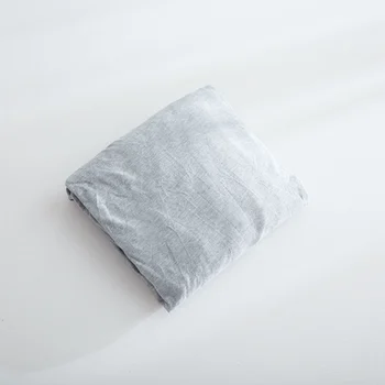 

1 Piece Bedsheet 100% Cotton Fitted Sheet Single 120cm Queen 150cm King 180cm Elastic Rubber Band Grey green yellow Jersey Knit