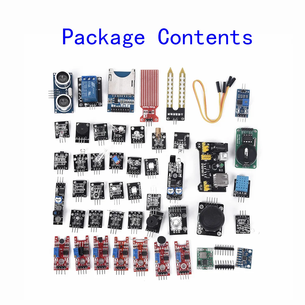 45 in 1 updated sensor module starter kit for arduino... 45 в 1/37 в 1 модуль датчика стартовый набор для Arduino Raspberry Pi ...