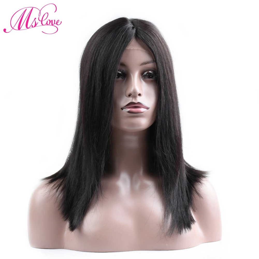 Короткий Боб человеческих волос парики бразильский парик Ким К прямые 6X1 T часть