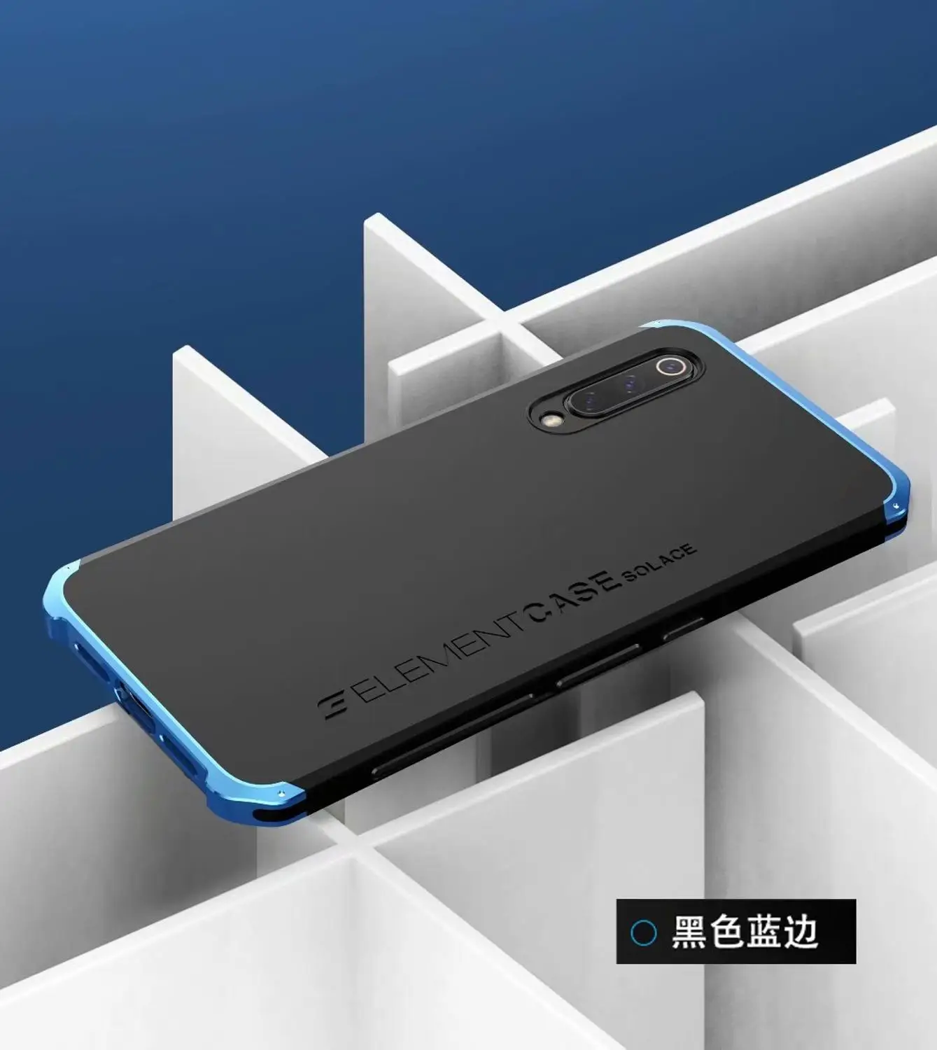 black blue R-JUST защитный чехол для Xiao mi 9 металлический алюминиевый+ Гибридный ПК сверхпрочный противоударный чехол для Xiao mi 9 M9 mi 9 - Цвет: black blue