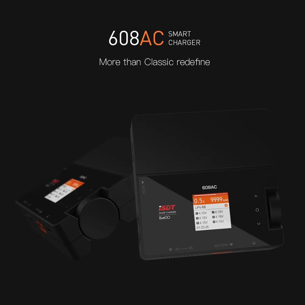 ISDT 608AC Battgo Lipo зарядное устройство AC/DC умное зарядное устройство для жизни, Lilon, LiPo, LiHv/Pb/NiMH батарея баланс зарядное устройство разрядка