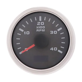 

52mm Car Tachometer 4000 RPM Tacho Meter Gauge With Red Backlight Hour meter For Marine Boat Yacht Motorcycle 9-30V