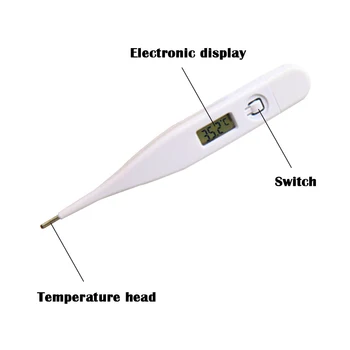 

Digital LCD Thermometer Body Safe Under Arm Oral Temperature Measuring for Baby Adult BMF88