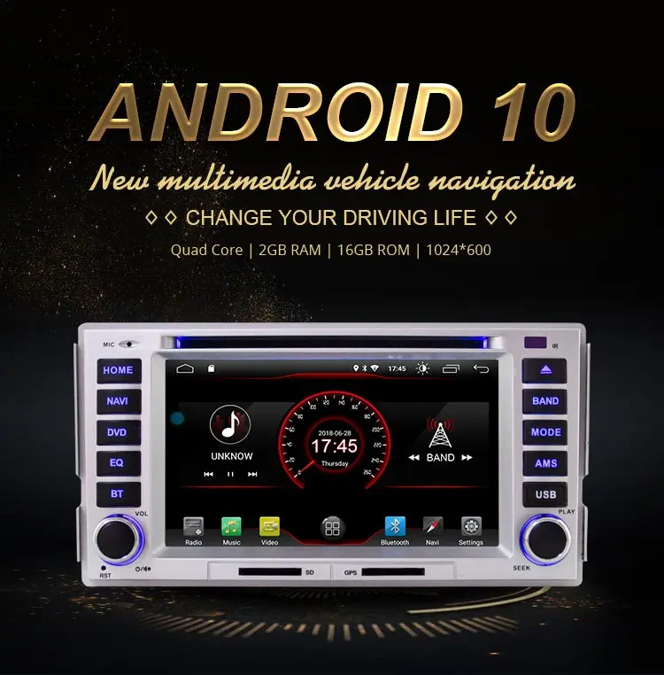 JDASTON Android 10,0 автомобильный dvd-плеер для HYUNDAI SANTA FE 2006-2012 Мультимедиа gps навигация 2 Din автомагнитола аудио стерео wifi