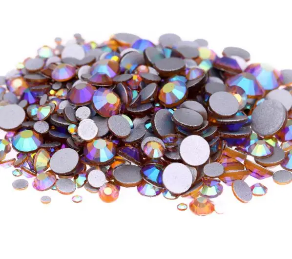 

Topaz AB 3D Nail Art Rhinestones Decorations ss3 ss4 ss5 ss6 ss8 ss10 ss12 ss16 ss20 ss30 Crystal Non HotFix Rhinestones