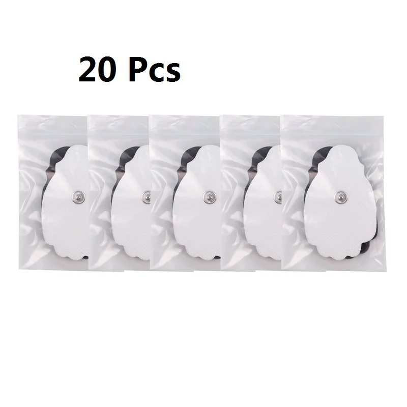 20 Pcs 10/20 шт. иглоукалывание самоклеящаяся Массажный коврик патч гель Релаксация массажер электрический стимулятор мышц десятки тысяч клейкие электроды - Цвет: 20 Pcs