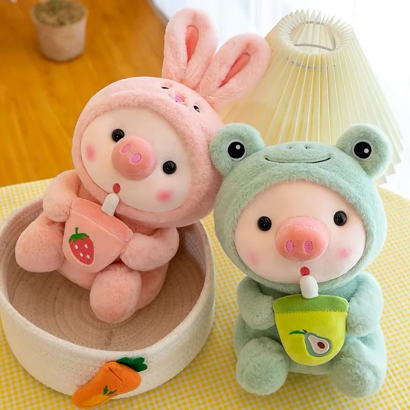 Kawaii Bubble Tea Dress Up Animal Plush - Limited Edition