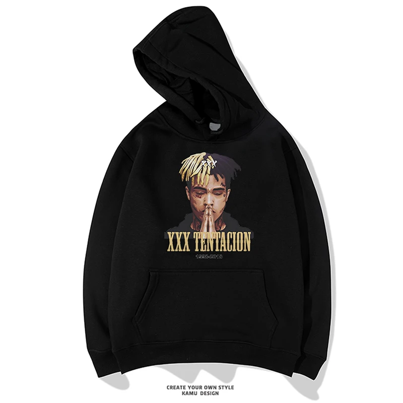 Мужские худи толстовки 2019 Толстовка xxxtentacion хип хоп рэппер толстовки-мужские