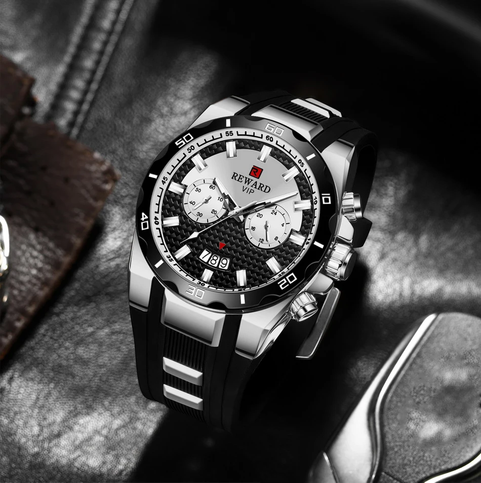 Мужские модные часы, уникальные спортивные водонепроницаемые часы Relogio Masculino, кварцевые часы с датой, резиновый ремешок, наручные часы для мужчин