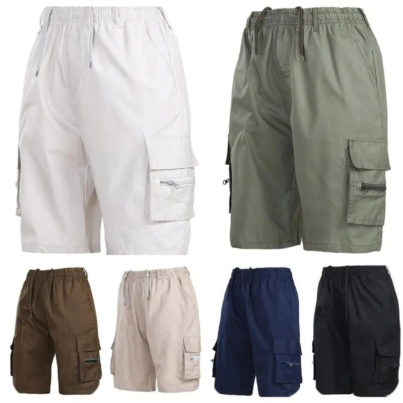 Мужские летние шорты спортивные рабочие повседневные армейские Карго короткие штаны с карманами брюки