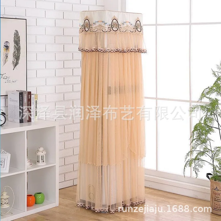 Moist Wholesale Boot Does Not Take Vertical Type Air Conditioner Cover Party Cabinet Wind-Proof And Dust Cover Fabric Ribbon Emb