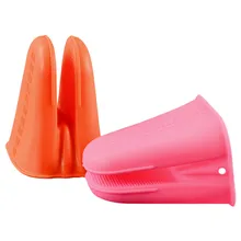 2 шт силиконовые термостойкие перчатки, зажимы, противоскользящий горшок, держатель, зажим для приготовления пищи, для выпечки, прихватки, перчатки, инструмент для изоляции M840