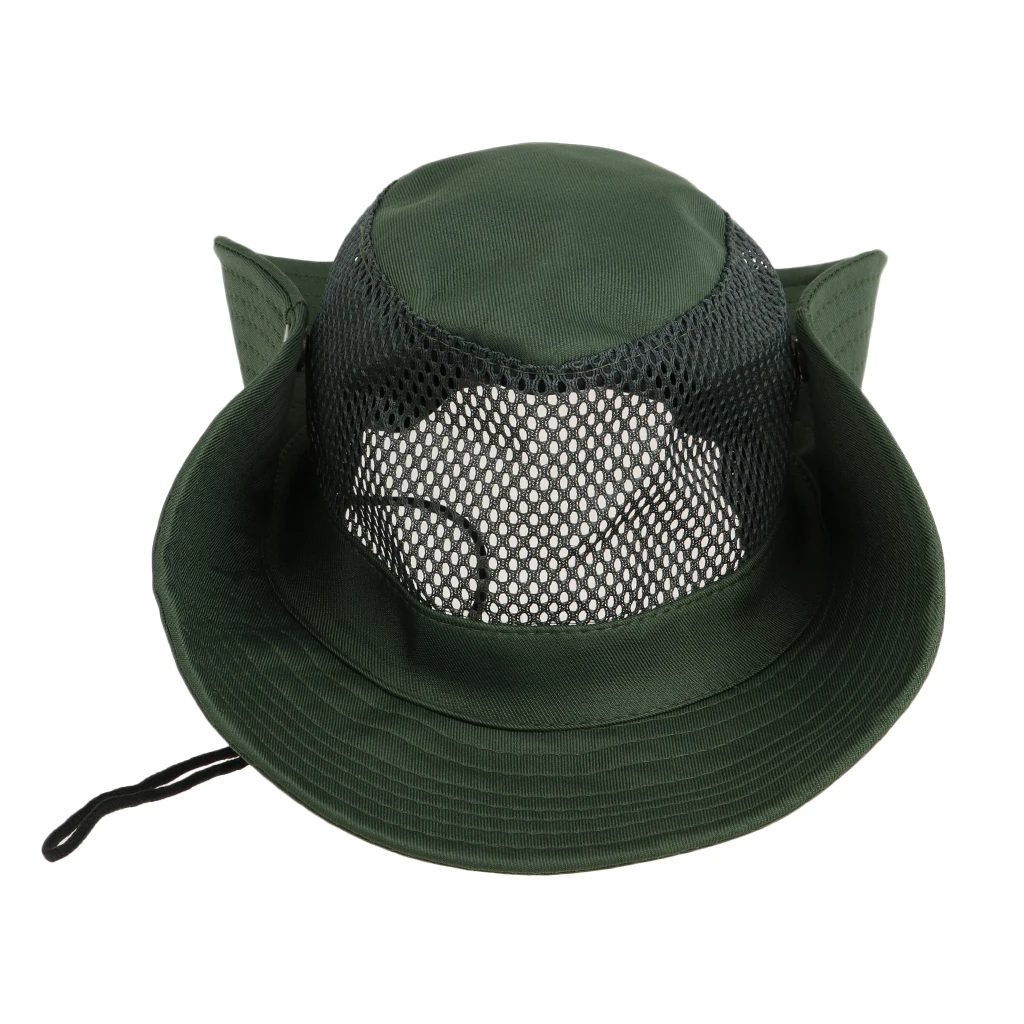 Outdoor Sun Protection Wide Brim Bucket Hat Breathable Boonie Cap for Fishing Boating Hunting Hiking Camping