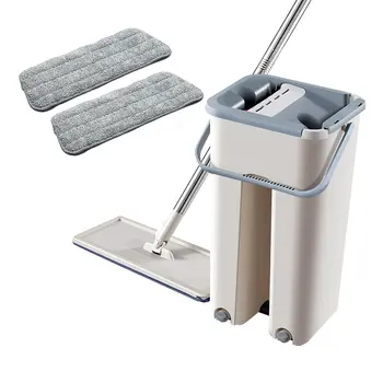 

Lazy Man No Hand Wash Flat Mop Microfiber Scraper Mop Net Red Shake Sound Mop Ultrafine Fiber Mop