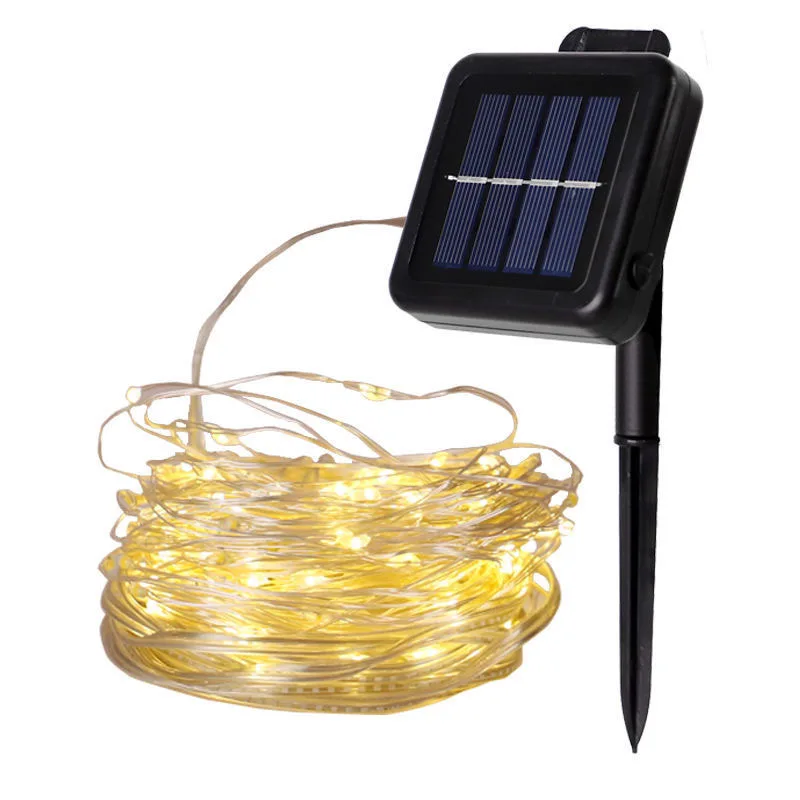 

New year Solar Lamp LED Outdoor 5m 10m 20m LED String Lights Fairy Holiday Christmas Party Garlands Solar Garden Waterproof 2set