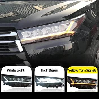 

Car Styling for Toyota Highlander Kluger 2018 ALL LED Headlight LED DRL Dynamic turn signal Fog lights Daytime Running Light