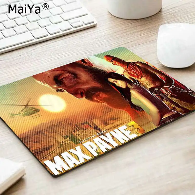 MaiYa Max Payne красивый коврик для мышки в стиле аниме резиновый ПК компьютерный игровой коврик для мыши - Цвет: No Lock Edge25x29cm