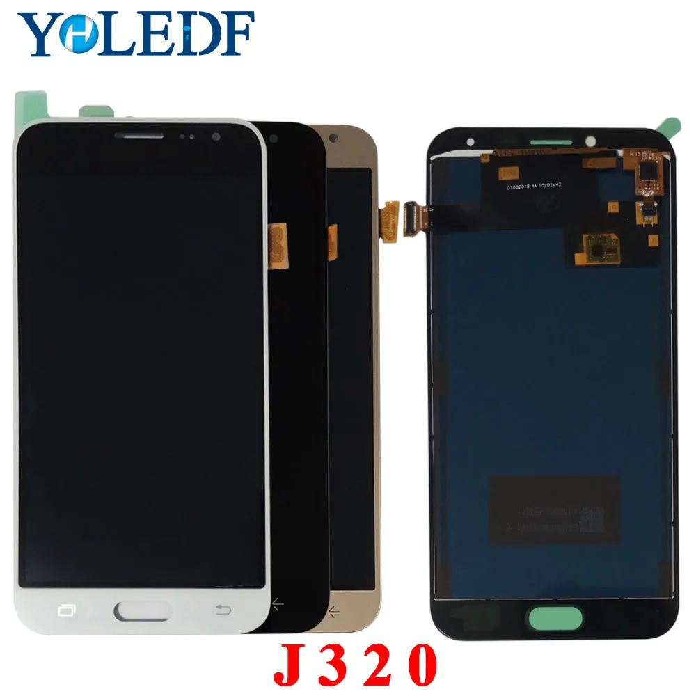 Сменный ЖК-дисплей с дигитайзером сенсорного экрана для Samsung Galaxy J3 2016 J320 J320F J320M J320Y