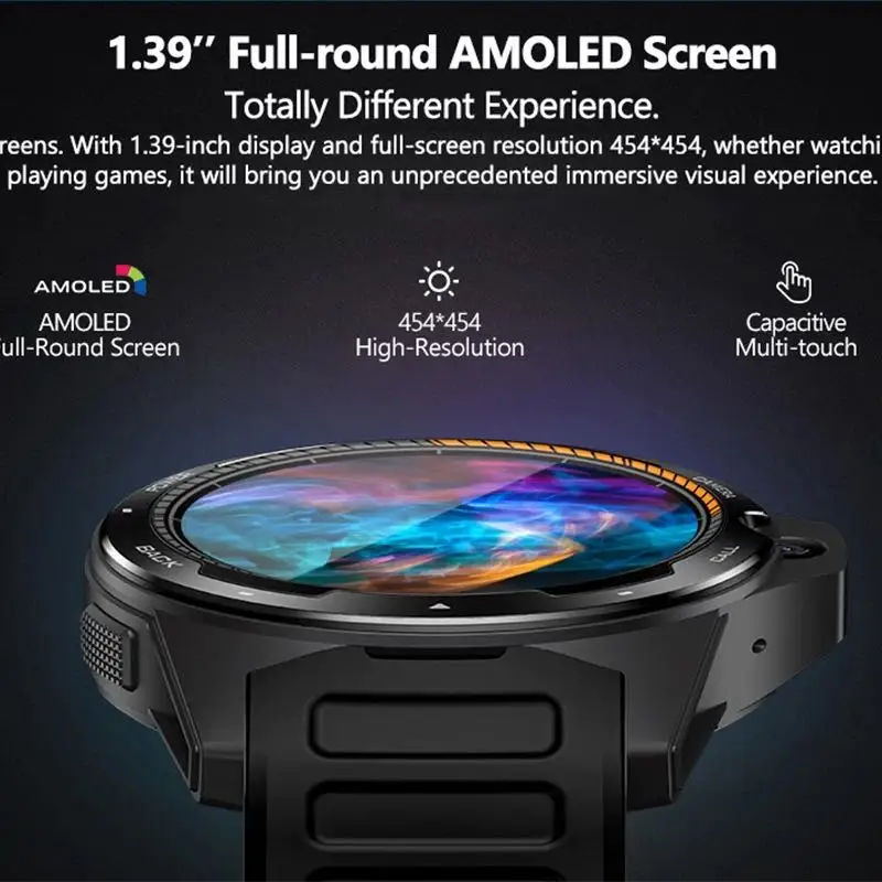 - Dual System Zeblaze THOR 5 4G LTE Smart Watch Quad Core 2GB RAM 16GB ROM 8MP Front Camera Heart Rate Monitor Sport Watch Men