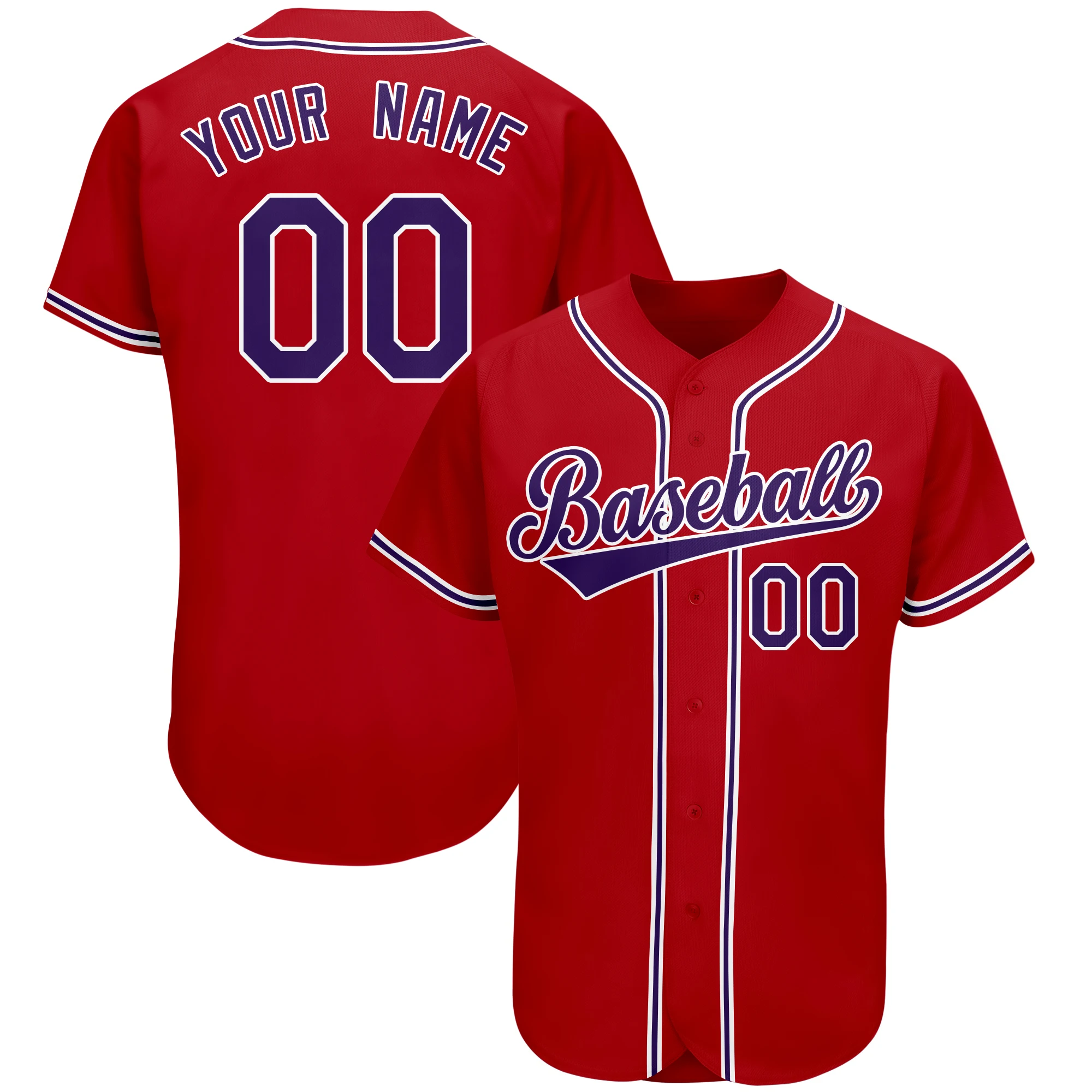 Custom Creamy-White Baseball Jersey Print，Personalize Small Button Shirts For Men/Women/Kids, Add Team Name, Number