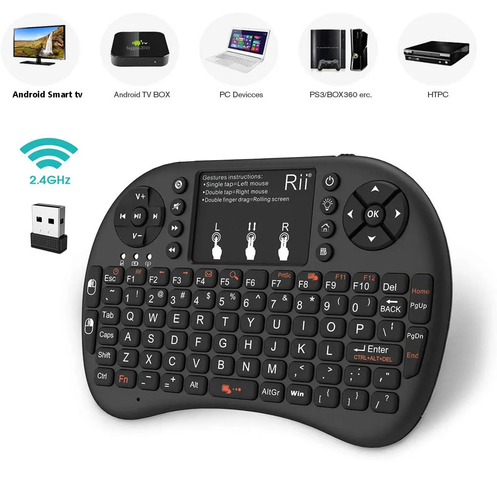 fio retroiluminado inglês russo espanhol touchpad para android caixa de tv x96 mini