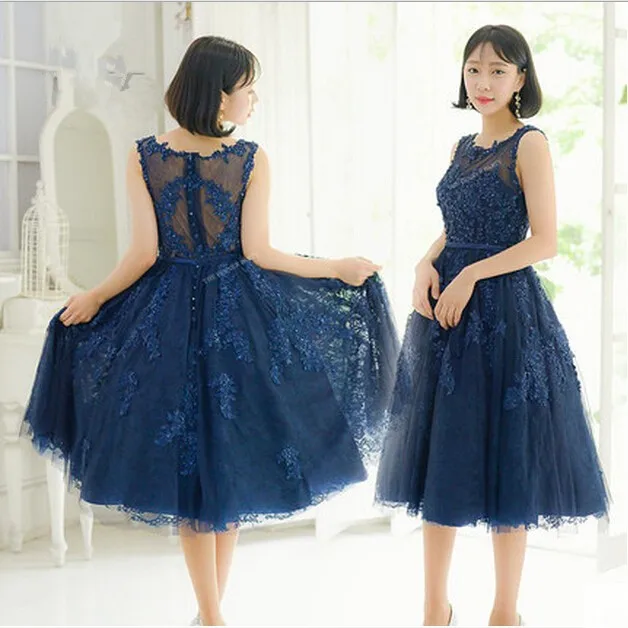 

New Arrival 2018 off white Pink Short For Teens Sheer Back Short Sleeve Lace Prom Gown With Pearls mother of the bride dresses
