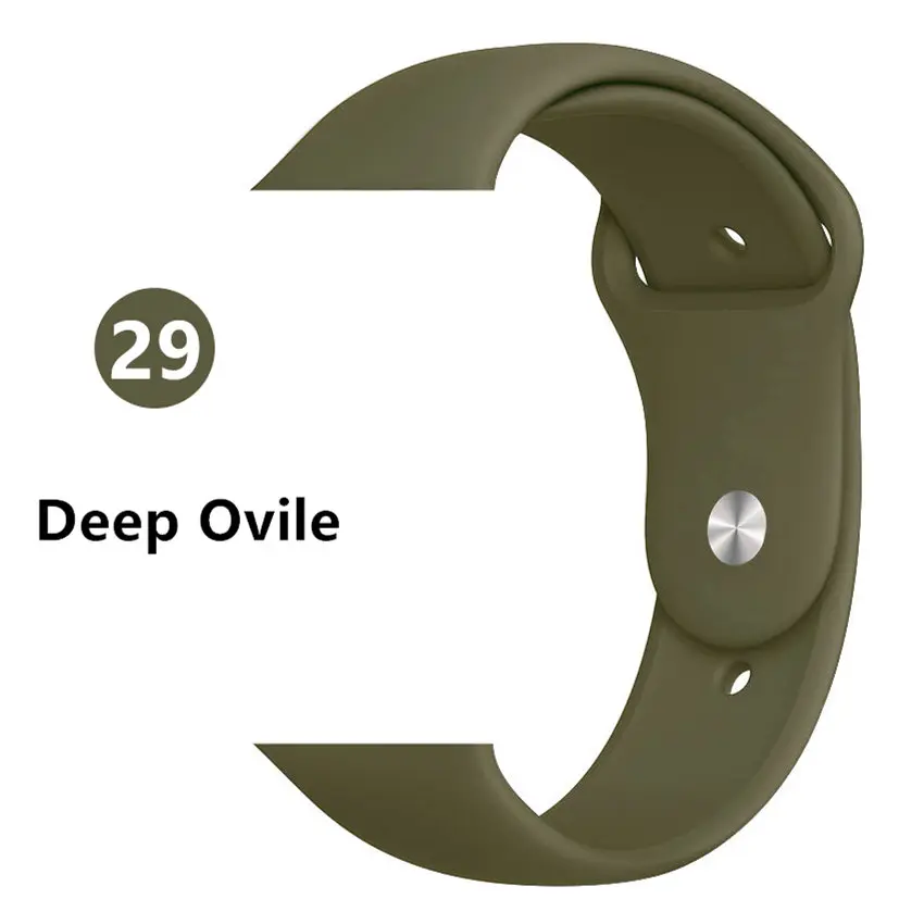 Dark Olive Ремешок для apple Watch 5 4 ремешок 44 мм 40 мм iwatch 3 2 1 ремешок 42 мм 38 мм браслет для apple watch аксессуары для наручных часов - Цвет ремешка: Dark Olive