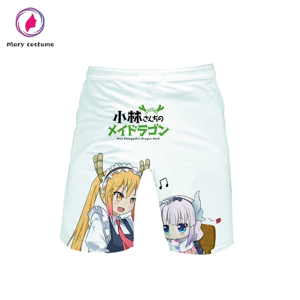 Miss Kobayashi's Dragon Maid шорты летние мужские модные свободные шорты из полиэстера 3D Kpop Популярные Харадзюку пляжные шорты