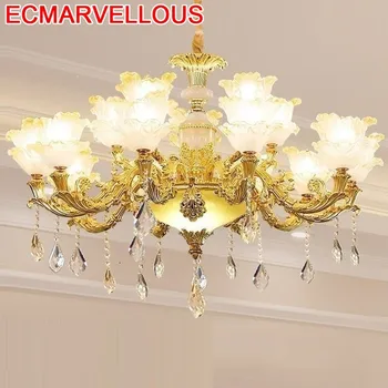 

Colgante Modernos Lustre Para Quarto Fixtures Nordic Crystal Luminaire Suspendu Loft Deco Maison Hanging Lamp Pendant Light