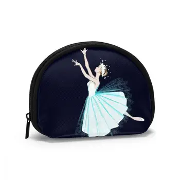 

Wallets Women Zipper Coin Purses Clutch Wallet Female Money Credit Card Holder Ballerina In Long Dress And Wreath Of Butterflies