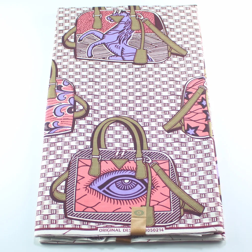 

High Quality Fashion Printed Wax Fabrics Women Fancy DIY Cloth