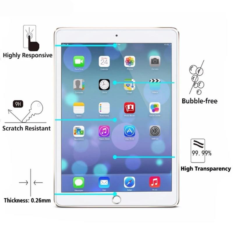 Закаленное стекло для ipad 9 7 ЖК экран протектор много iPad Air 1 2 Защитная пленка