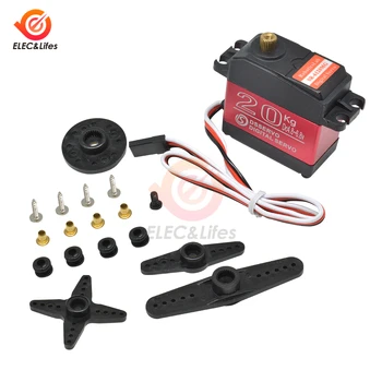 

SR-6120MG Digital Servo 20KG 180 270 Degree High Torque Metal Steering Gear Servo MCU control for Robot mechanical arm RC DIY