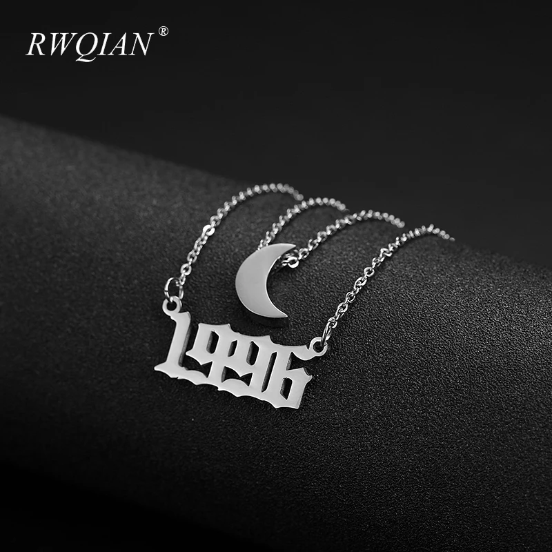 

Personalized Number Necklace Custom Name Necklaces for Women Chain Pendant Necklace Custom Particular Year Gold Jewelry Gifts