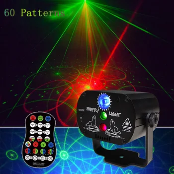 

Disco Light Laser Projection Stage Light LED 60 Patterns RGB DC 5V USB Stage Lamp for Home Wedding Party Club Bar KTV