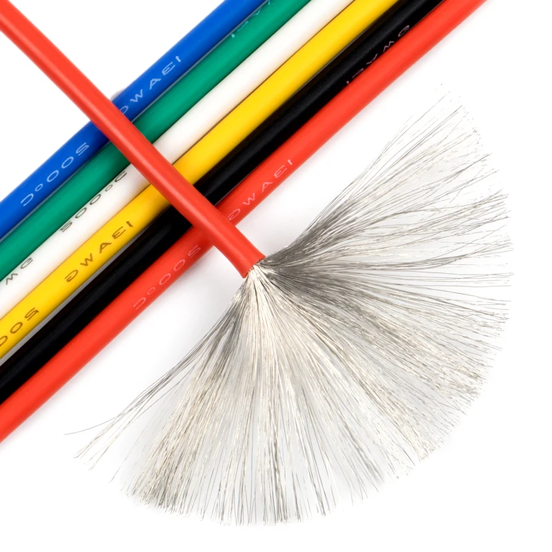 30AWG силиконовый провод Ультра гибкая тестовая линия Силикагель кабель высокая