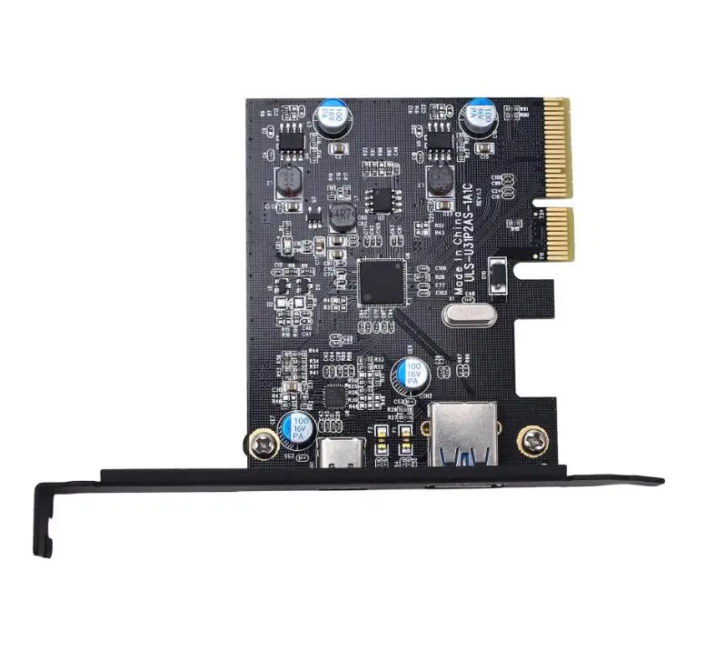 PCI-E к USB3.1 type-c Двухпортовая плата расширения pcie 4x к usb 3,1 type-A адаптер pci express к usb3.0 hub Asm1142 чипсет