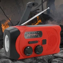 Новая экстренная ситуация SOS Цифровая метеостанция радио рукоятка солнечной энергии светодиодный фонарик Открытый инструмент 999