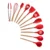 Silicone Cooking Utensils Set Non-Stick Spatula Shovel Wooden Handle Cooking Tools Set With Storage Box Kitchen Tool Accessories 20