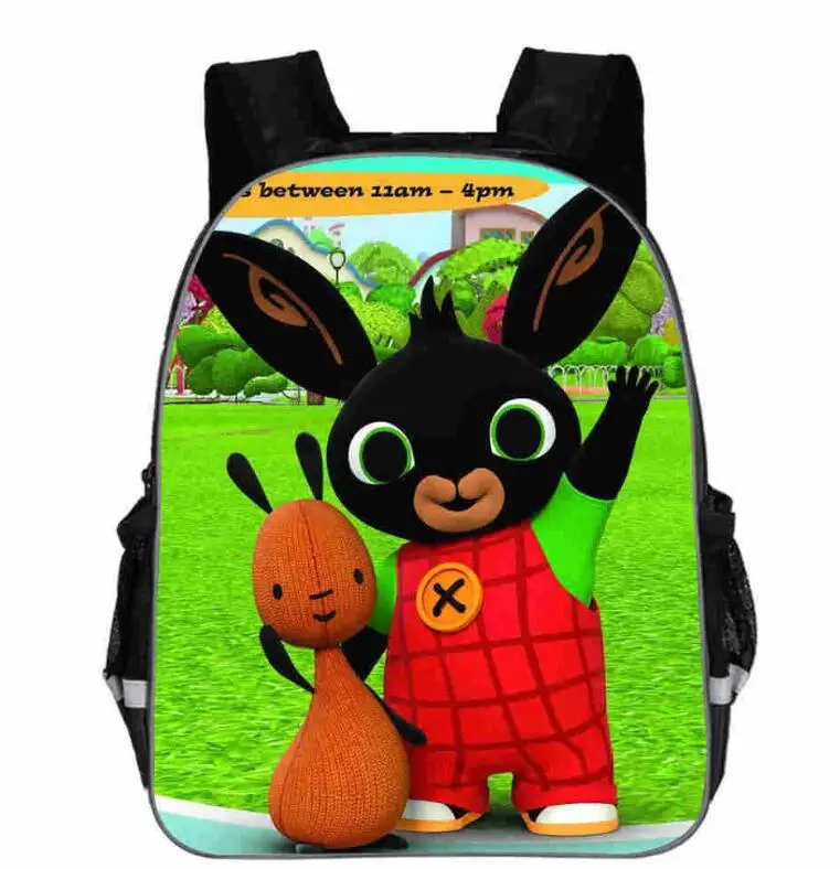 Аниме Bing Bunny рюкзак с принтом школьные для мальчиков для девочек детский школьный рюкзак мультфильм девочка рюкзак с возможностью крепления к тележке enfant детский сад - Цвет: photo color
