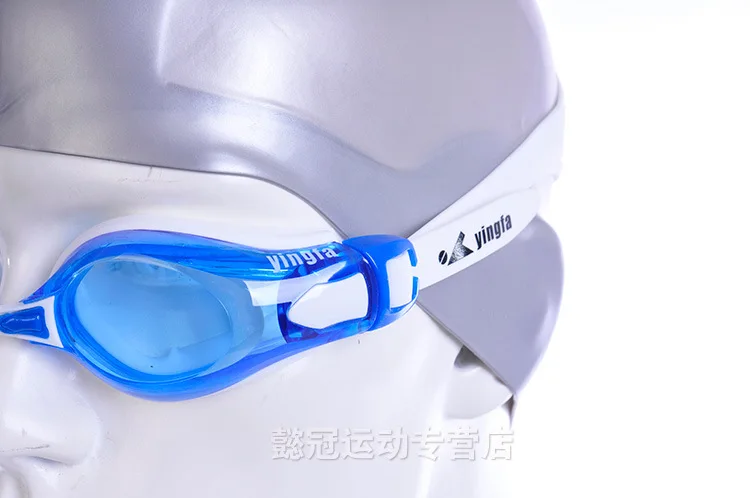 Малый смешанная партия Yingfa Sharkskin Водонепроницаемый Анти-туман плавательные очки для плавания при близорукости очки Y2800af многоцветный