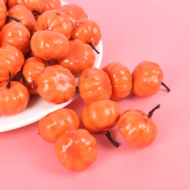 25Pcs Mini Simulation Pumpkin Fake Artificial Vegetabl Thanksgiving Festival Home Party For Halloween Props DIY Crafts | Игрушки и хобби
