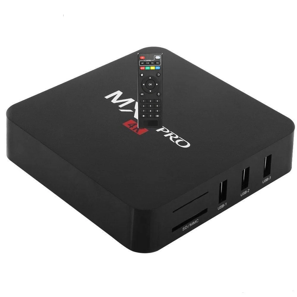 5PCS MX pro android 7.1 os amlogic s905w quad core 2g 16g 4k smart h.265 3D media player tv box | Электроника