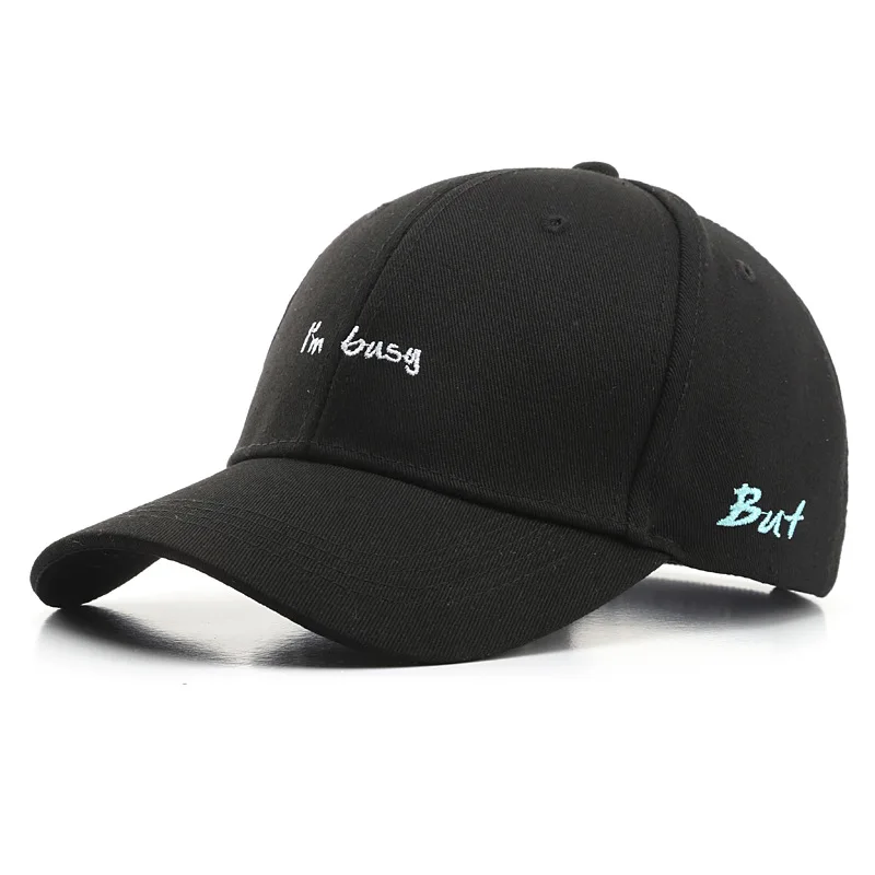 

2020 New Casual Baseball Cap for Women and Men I'm Busy Snapback Hat Summer Visors Cap Boys Girls Hip Hop Caps Dad Hat Gorras
